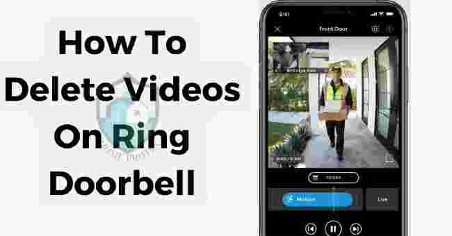 how to delete videos on Ring doorbell