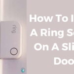 how to install ring sensor on sliding door