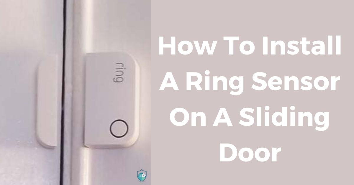 how to install ring sensor on sliding door