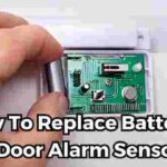 how to replace battery in door alarm sensor