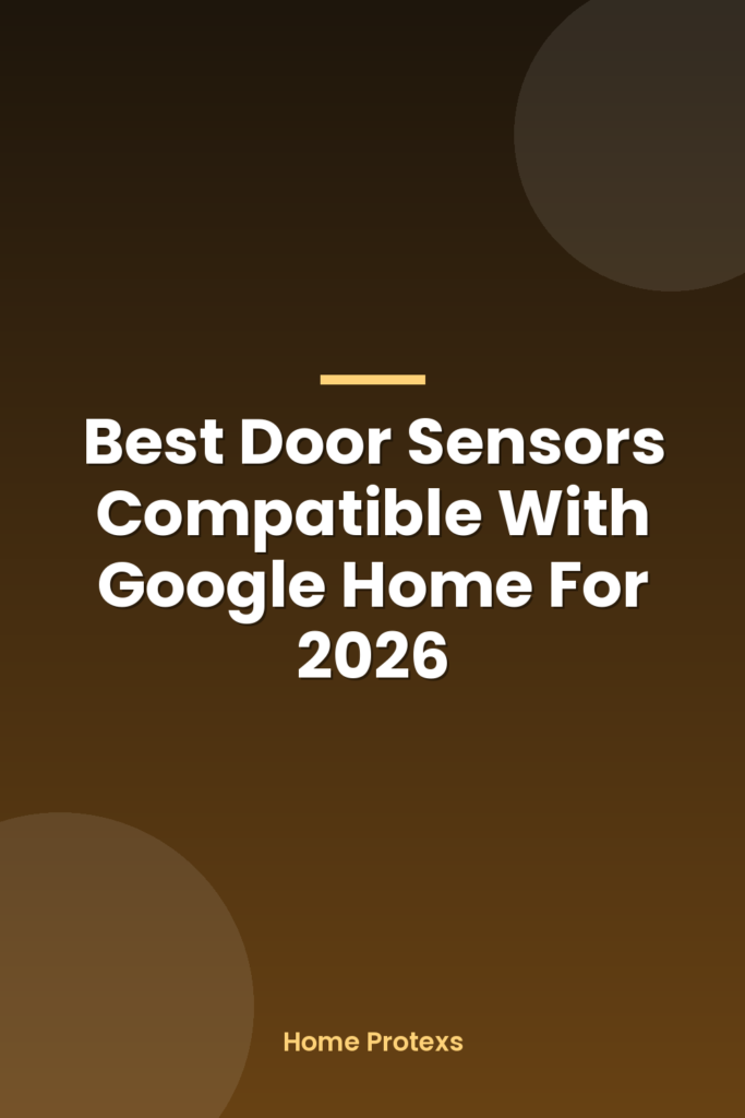 Best Door Sensors Compatible With Google Home For 2026